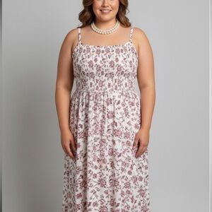 OLD NAVY Fit and Flare Elastic Smocked Summer Dress XXL